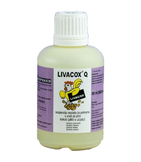 Livacox Q, suspenzija oocista za primjenu u vodi za piće, kokoš (pilići u uzgoju)