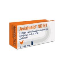 Avishield ND B 1, liofılizat za okulonazalnu suspenziju/primjenu u vodi za pice, za kokosi