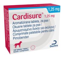 Cardisure, 1,25 mg, aromatizirana tableta, za pse