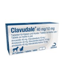 Clavudale, 40 mg/10 mg, tableta za mačke i pse