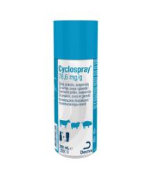 Cyclospray®, 78,6 mg/g, sprej za kožu, suspenzija, za svinje, ovce i goveda