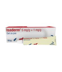 Isaderm, 5 mg/g + 1 mg/g, gel za pse