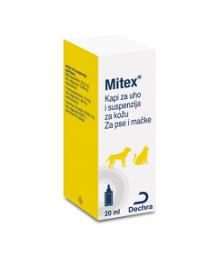 Mitex®, kapi za uho i suspenzija za kožu za pse i mačke