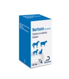 Nerfasin 20 mg/mL otopina za injekciju, govedo, konj, pas i mačka