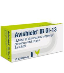 Avishield® IB GI-13, liofilizat za okulonazalnu suspenziju/primjenu u vodi za piće, za kokoši