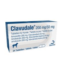 Clavudale, 200 mg/50 mg, tableta za pse