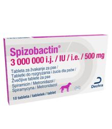 Spizobactin, 3000000 i.j. /500 mg, tableta za žvakanje, za pse