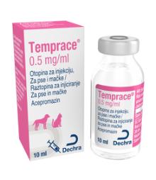 Temprace, 0,5 mg/mL, otopina za injekciju, za pse i mačke