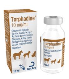 Torphadine, 10 mg/mL, otopina za injekciju za pse, mačke i konje