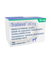 Tralieve, 80 mg, tableta za žvakanje, za pse